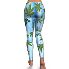 CannabisMonkey SkyBlue Leggings