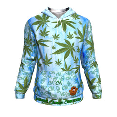 CannabisMonkey SkyBlue Amanita Hoodie