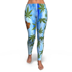 CannabisMonkey SkyBlue Leggings