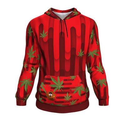 Dripping Red CannabisMonkey Hoodie