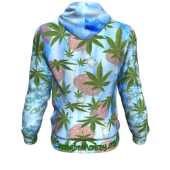 CannabisMonkey SkyBlue Amanita Hoodie